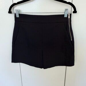 Zara Black highwaisted Tailored Shorts